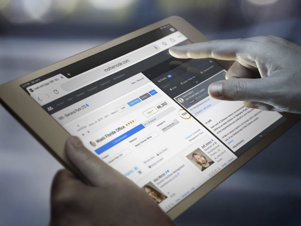 screenshot of Mothernode CRM